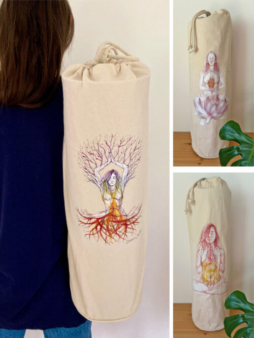 Organic Yoga Mat Bags - Natural