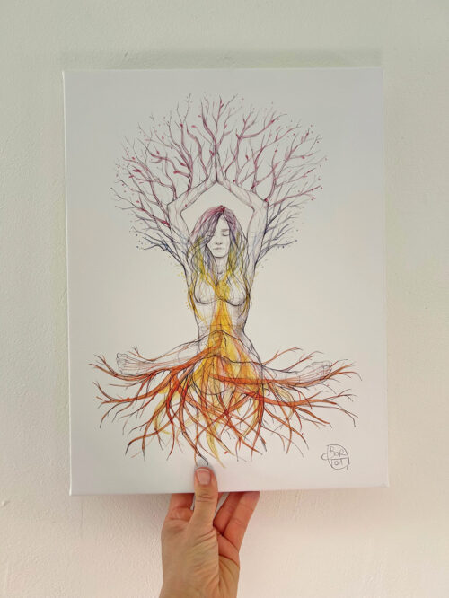 Chakra tree of life - on canvas