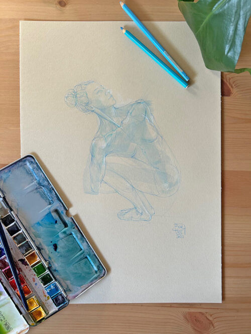 Original drawing - Pasasana