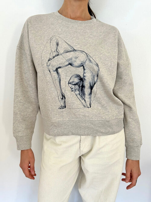 Women's warm Sweatshirt - Sayanasana variation
