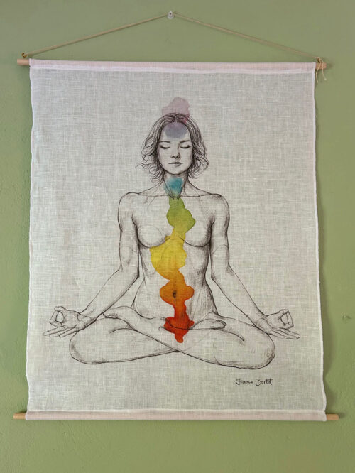 Chakras - print on linen - small
