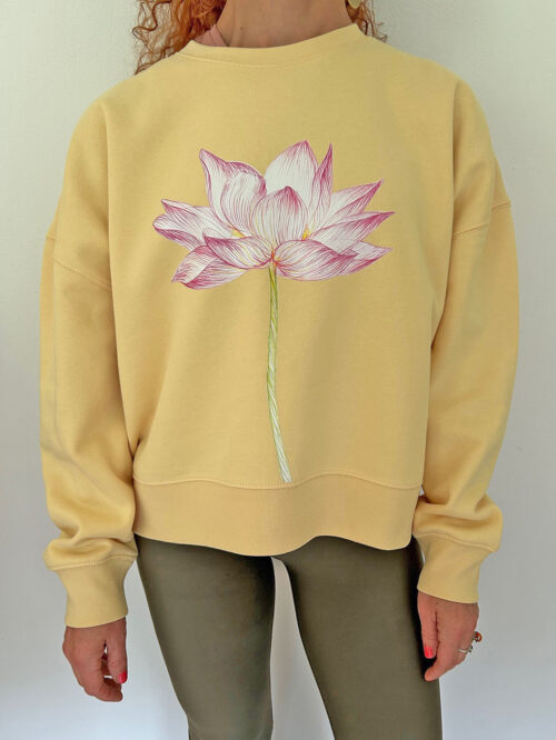 Women's warm Sweatshirt - Fiore di loto